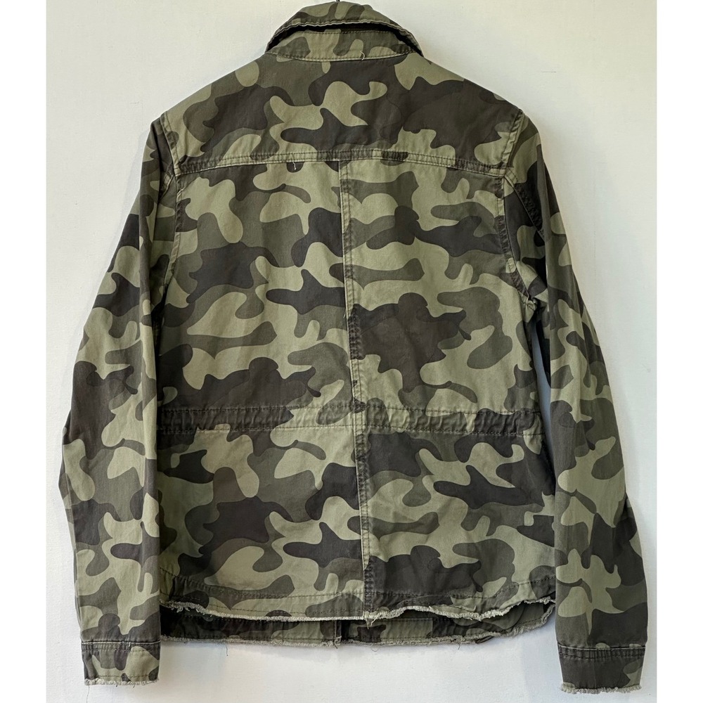 Ashley Utility Camo Jacket Military Epaulette Womens Large Green Excellent - Picture 4 of 5